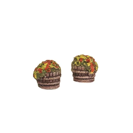 HARBURN HOBBIES Two Half Barrels with Nasturtiums OO Gauge SS313
