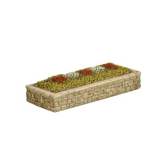 HARBURN HOBBIES Rectangular 'Prize' Flower Bed (Stone Walls) OO Gauge SS324
