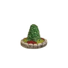 HARBURN HOBBIES Platform circular flower bed with conical tree (2) OO Gauge SS325