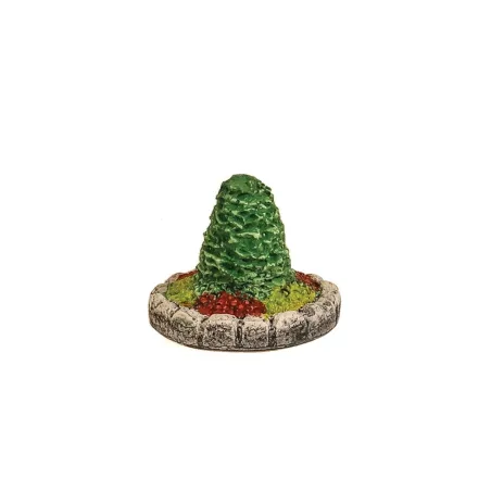 HARBURN HOBBIES Platform circular flower bed with conical tree (2) OO Gauge SS325