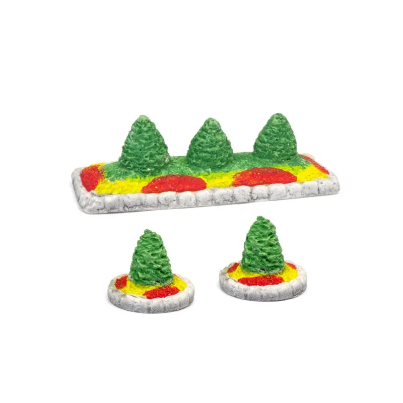 HARBURN HOBBIES Platform Flower Bed (Set of 3) OO Gauge SS326