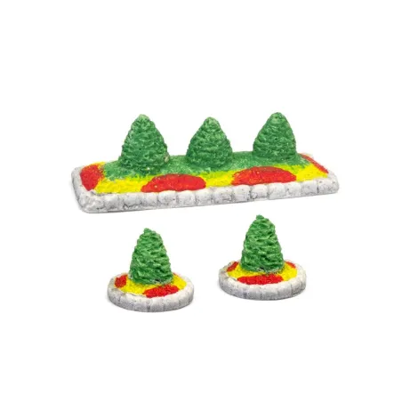 HARBURN HOBBIES Platform Flower Bed (Set of 3) OO Gauge SS326