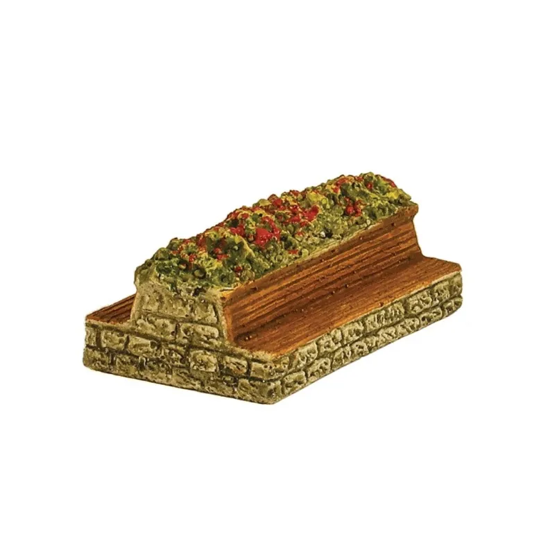 HARBURN HOBBIES Stone based seats, back to back with flowers OO Gauge SS332