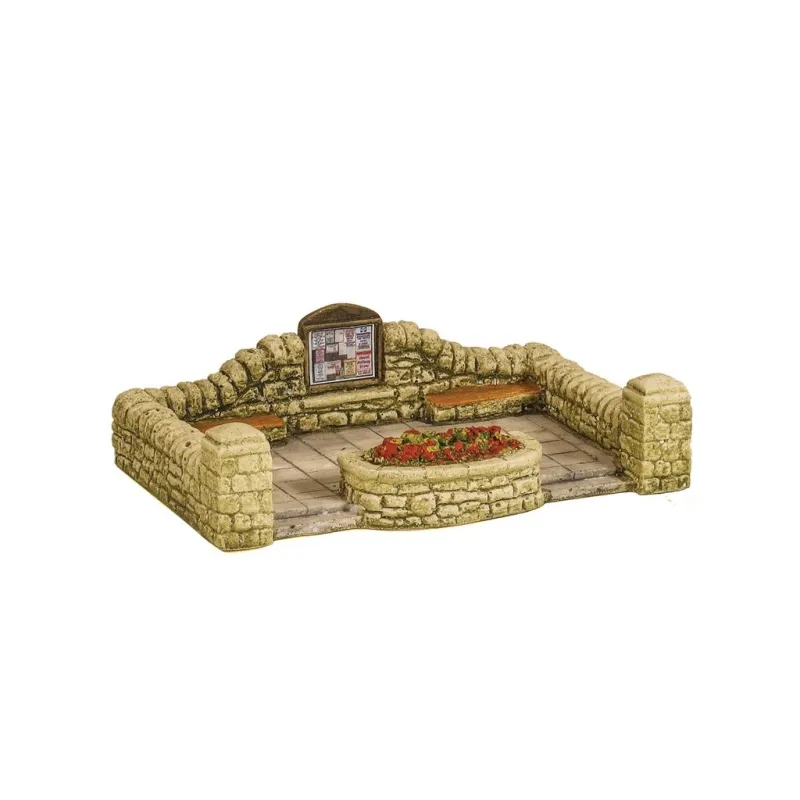 HARBURN HOBBIES Walled Seating Area with Notice Board OO Gauge SS334