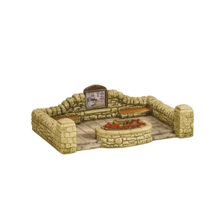HARBURN HOBBIES Walled Seating Area with Notice Board OO Gauge SS334