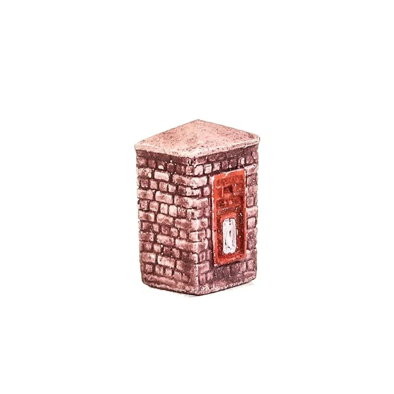 HARBURN HOBBIES Post Box in Brick Column (Discontinued) OO Gauge SS339