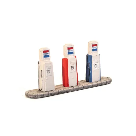 HARBURN HOBBIES Regent" 1960s Petrol Pumps with Base OO Gauge SS385