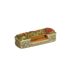 HARBURN HOBBIES Raised Flower Bed Stone With Built-in Seat N Gauge HN614