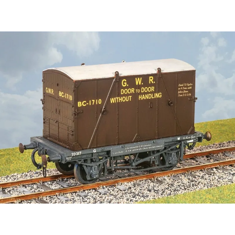 PARKSIDE GWR Container Wagon With "B" Cont. 0 Gauge PS39