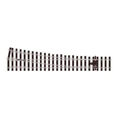 Peco 10ft. radius R/H Turnout, Electrofrog 1 Gauge SL-E895