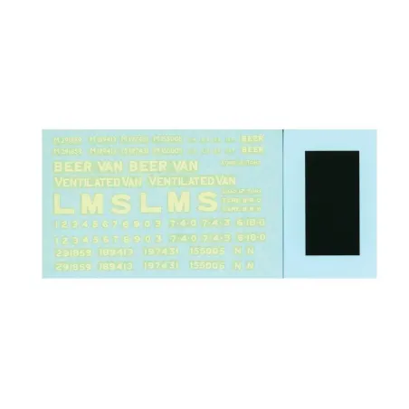 PARKSIDE Tranfer (Waterslide) LMS/BR from kits PS07-10 0 Gauge PS59