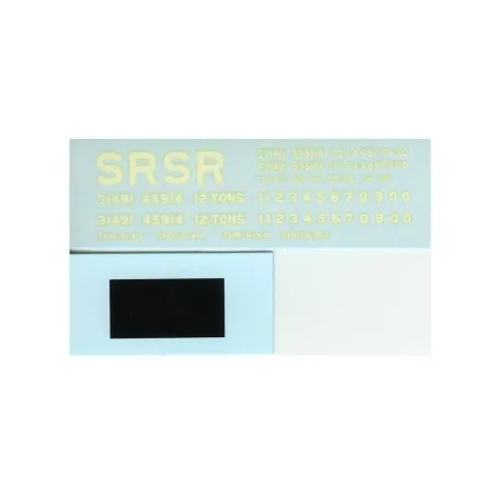 PARKSIDE Transfer (Waterslide) SR/BR from kits PS12-13 0 Gauge PS62