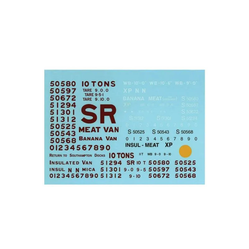 PARKSIDE Transfer (waterslide) SR/BR from kits PS100-101 0 Gauge PS79