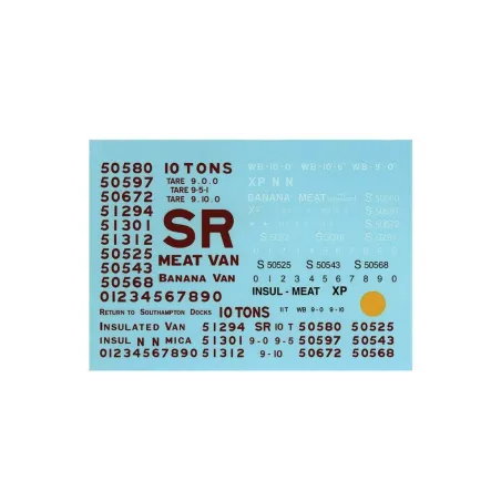 PARKSIDE Transfer (waterslide) SR/BR from kits PS100-101 0 Gauge PS79