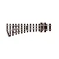 Peco 304mm (12in) radius L/H turnout, nickel silver rail OO9 Gauge SL-E492