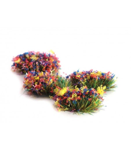 Peco 4mm Self Adhesive Grass Tufts with Flower All Gauges PSG-51