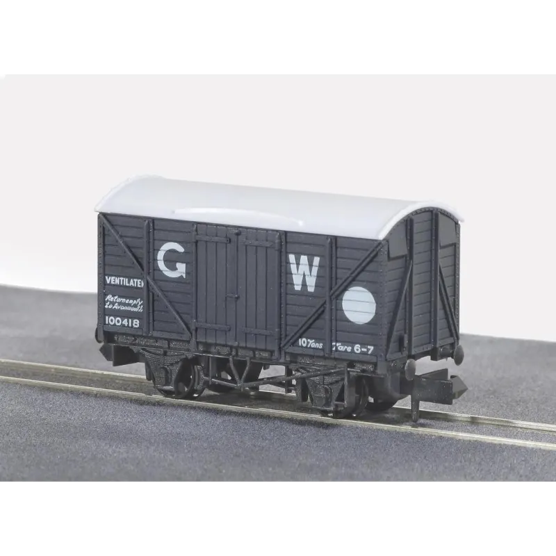Peco Box Van, Standard type, GW, dark grey N Gauge NR-43W