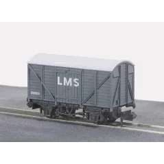 Peco Box Van, Standard type, LMS, light grey N Gauge NR-43M