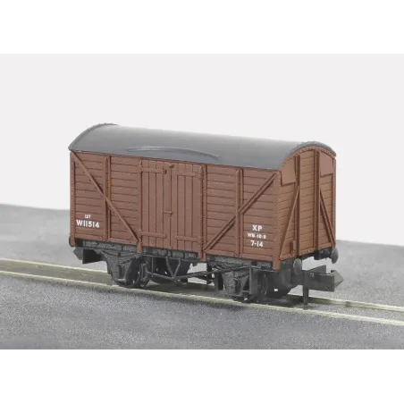 Peco Box Van, Standard type, BR, brown N Gauge NR-43B