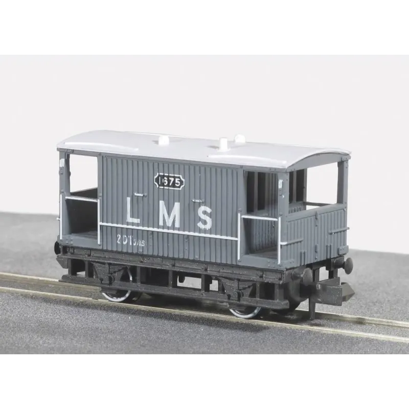 Peco Brake Van, LMS, light grey N Gauge NR-48M