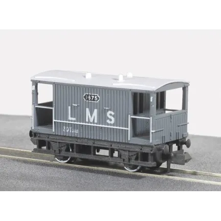 Peco Brake Van, LMS, light grey N Gauge NR-48M