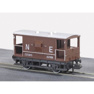 Peco Brake Van,  NE, bauxite  N Gauge NR-49E