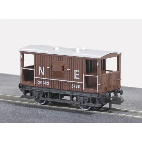 Peco Brake Van, NE, bauxite N Gauge NR-49E