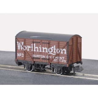Peco Box Van, Standard type, Worthington, brown N Gauge NR-P130