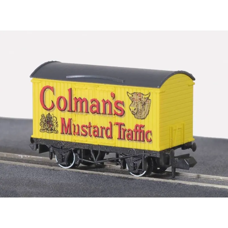 Peco Box Van, Refrigerator type, Colmans, yellow N Gauge NR-P141