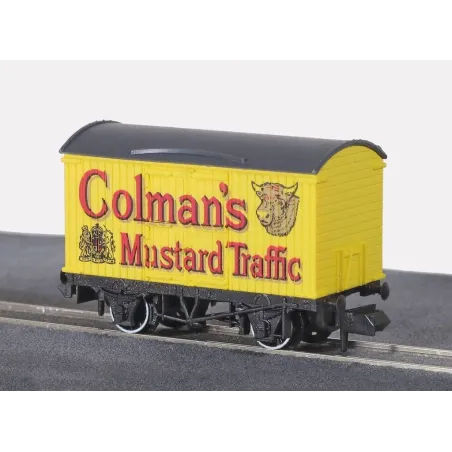 Peco Box Van, Refrigerator type, Colmans, yellow N Gauge NR-P141