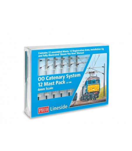 Peco Catenary System  Startup Pack OO/HO Gauge LC-100