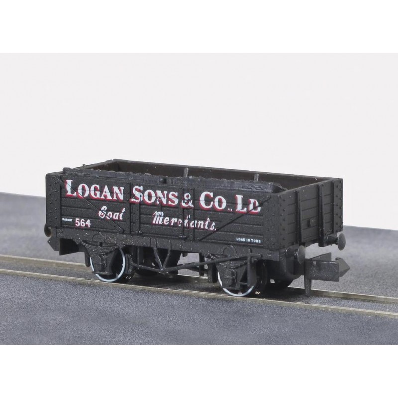 Peco Coal, 5 plank, Logan & Sons Co. N Gauge NR-P480