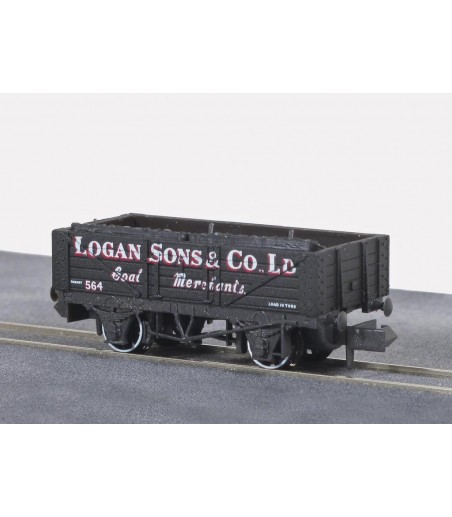 Peco Coal, 5 plank, Logan & Sons Co. N Gauge NR-P480