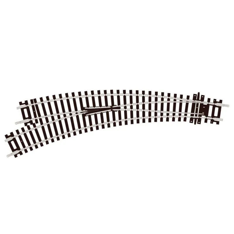 Peco Curved Double Radius, L/H Turnout, Insulfrog OO/HO Gauge ST-245