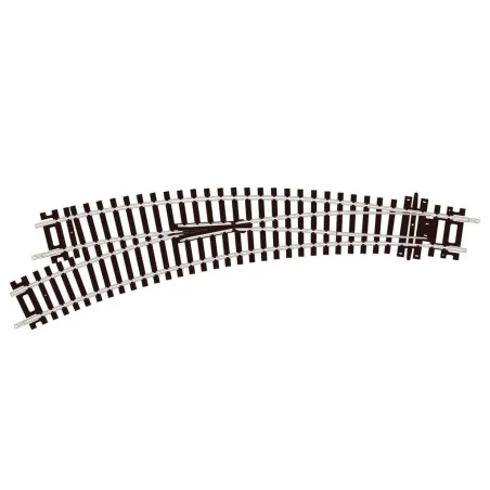 Peco Curved Double Radius, L/H Turnout, Insulfrog OO/HO Gauge ST-245