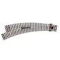 Peco Curved Double Radius, L/H Turnout, Insulfrog OO/HO Gauge ST-245