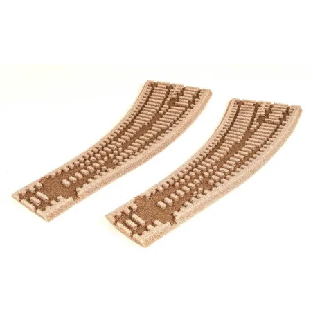 Peco Curved Double Radius L/H Turnout Inlay OO/HO Gauge ST-260
