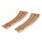 Peco Curved Double Radius L/H Turnout Inlay OO/HO Gauge ST-260