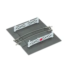 Peco Curved (No.1 Rad.) Level Crossing, complete with 2 ramps & 4 gates OO/HO Gauge ST-266