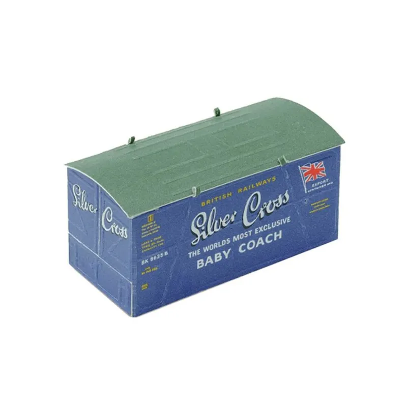 Peco Container, Silver Cross, blue OO Gauge R-66SC