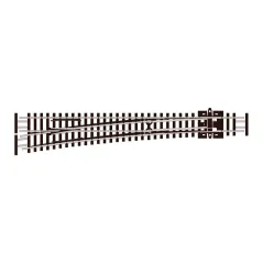 Peco Large radius L/H N Gauge SL-E389F