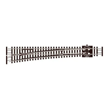 Peco Large radius L/H N Gauge SL-E389F