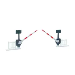 Peco Level Crossing Barriers (2) with Fencing N Gauge NB-51