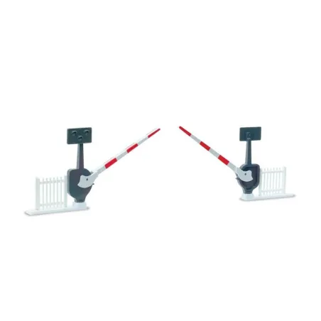 Peco Level Crossing Barriers (2) with Fencing N Gauge NB-51