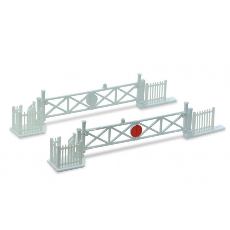 Peco Level Crossing Gates (4) with Wicket Gates and Fencing     OO Gauge LK-50