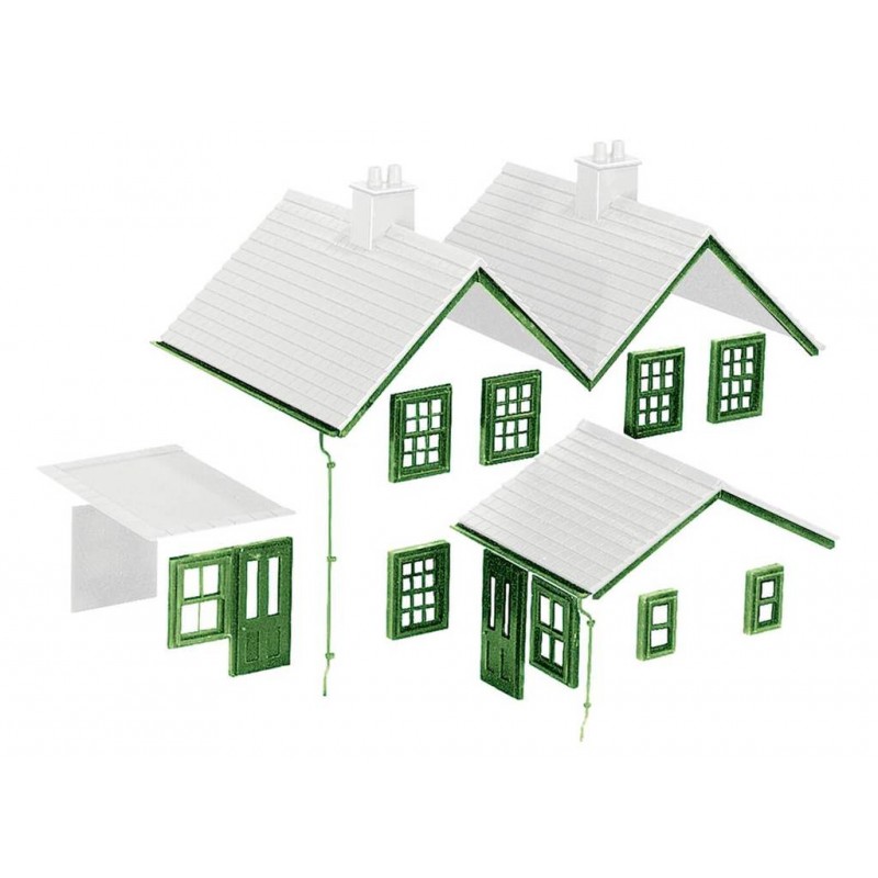 Peco Kit 1, Windows, Doors, Gutters, Downpipes etc. OO Gauge LK-78