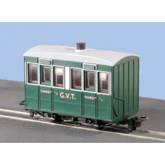 Peco Glyn Valley Tramway 4 Wheel Enclosed Side Coach OO9 Gauge GR-500