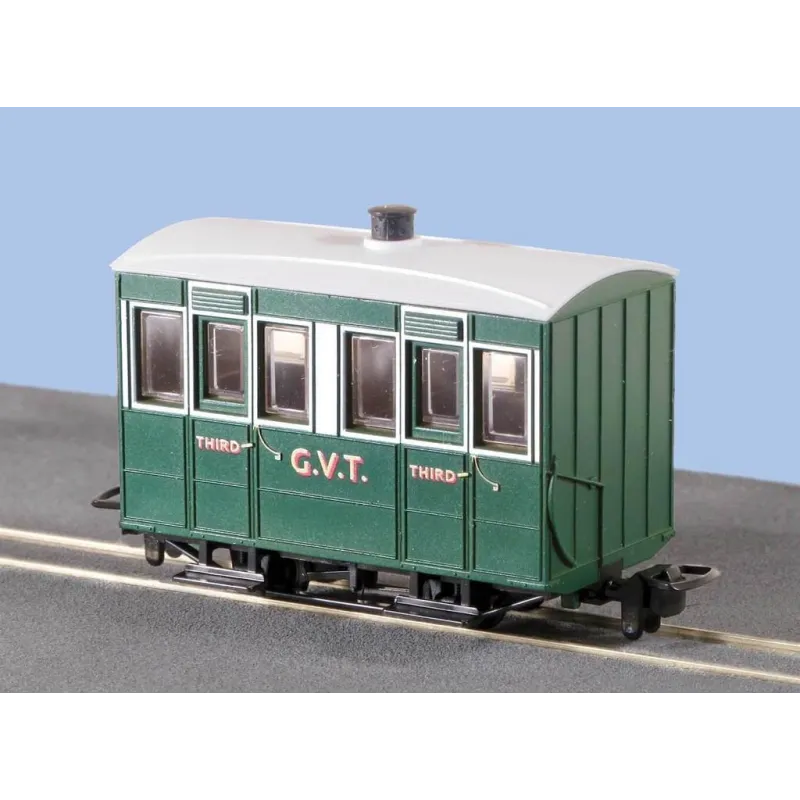 Peco Glyn Valley Tramway 4 Wheel Enclosed Side Coach OO9 Gauge GR-500