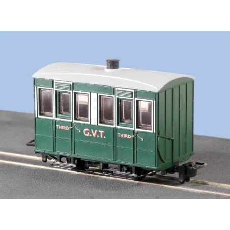 Peco Glyn Valley Tramway 4 Wheel Enclosed Side Coach OO9 Gauge GR-500