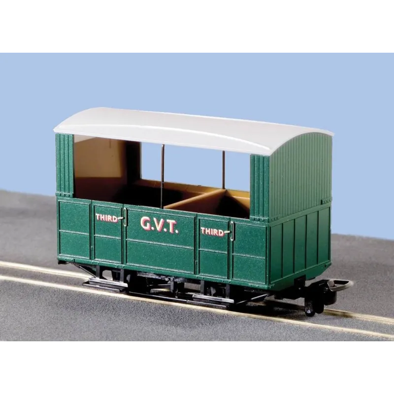 Peco Glyn Valley Tramway 4 Wheel Open Side Coach OO9 Gauge GR-520